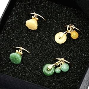 Palmero Wine Charms Green Gold Semi-precious Gemstone Gift Christmas Gifts